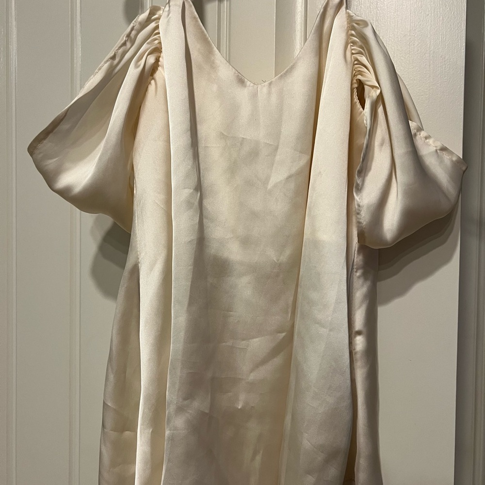 Chic Cream Satin top